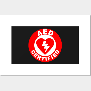 AED Certified Posters and Art